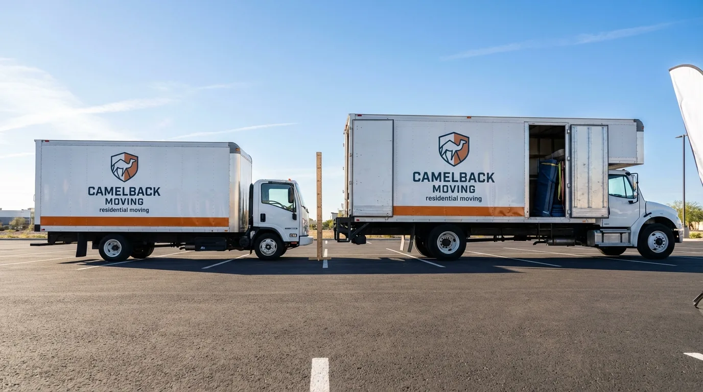 Moving truck size capacity guide in Shamrock